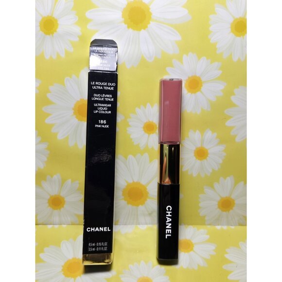 Chanel Le Rouge Duo Ultra Tenue Ultrawear Liquid Lip 186 PINK NUDE - Picture 1 of 8